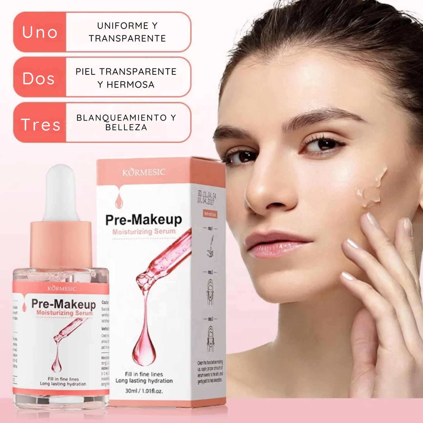 Serum Hidratante Pre Maquillaje Kormesic