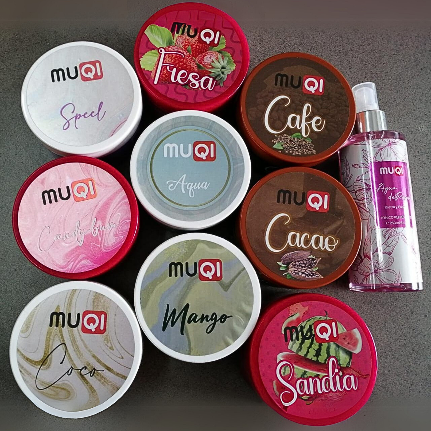 Combo Muqi Agua de Rosas + Exfoliante + Mantequilla Corporal 🌹