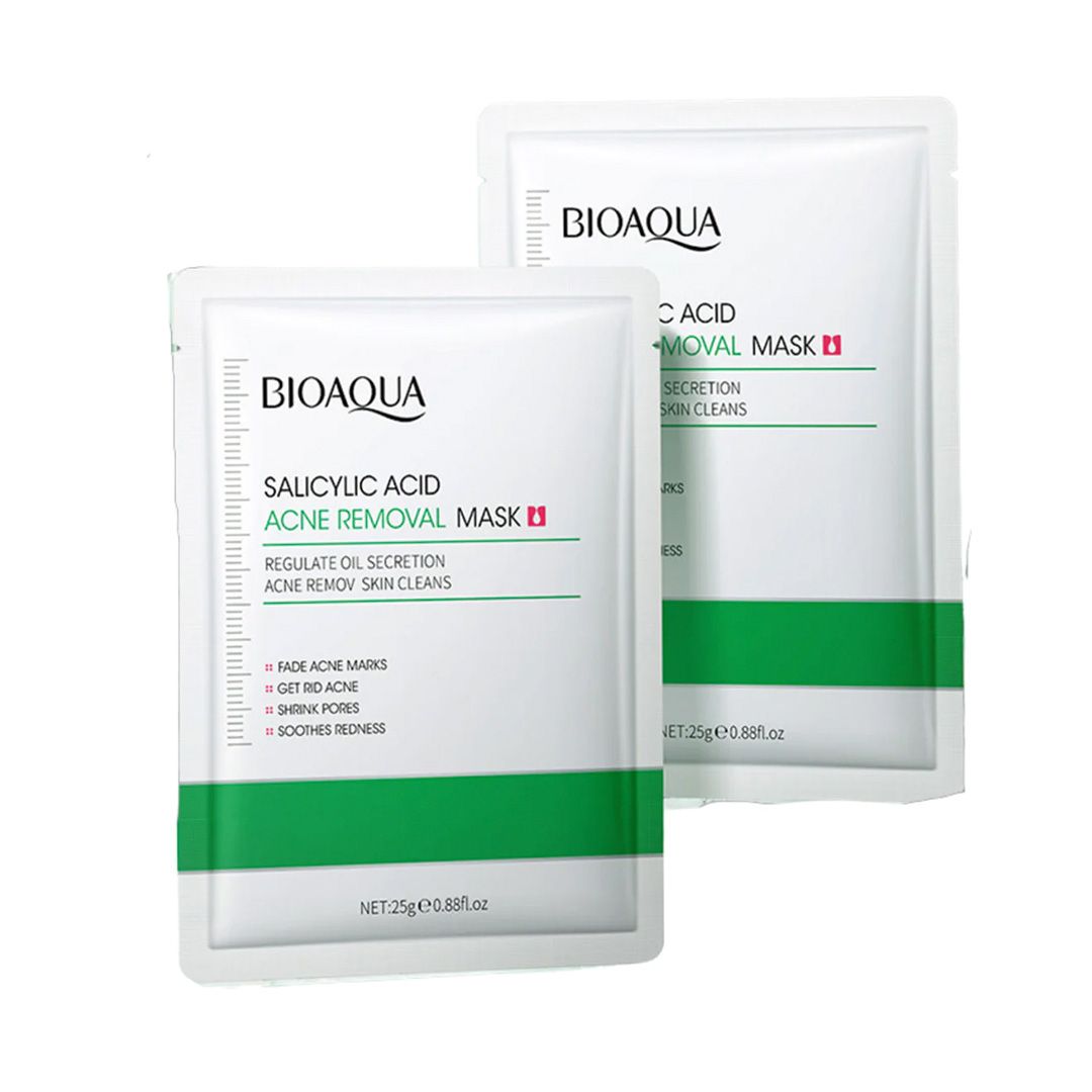 Combo Facial de Ácido Salicílico Antiacné Calmante Bioaqua 💚