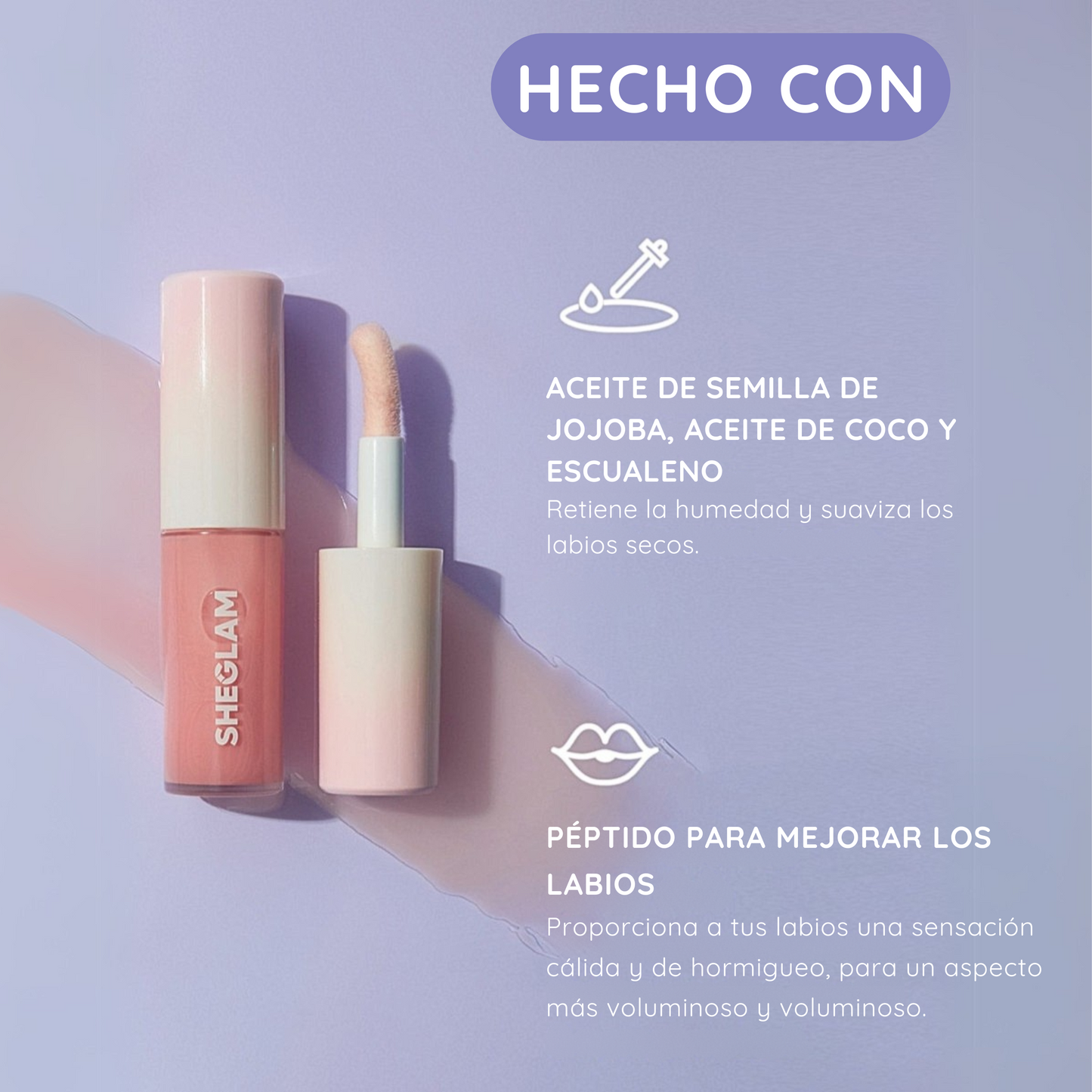 Combo Lip Gloss Voluminizador Sheglam × 3