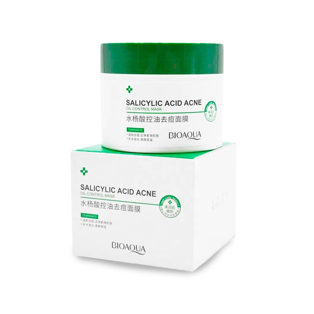 Combo Facial de Ácido Salicílico Antiacné Calmante Bioaqua 💚