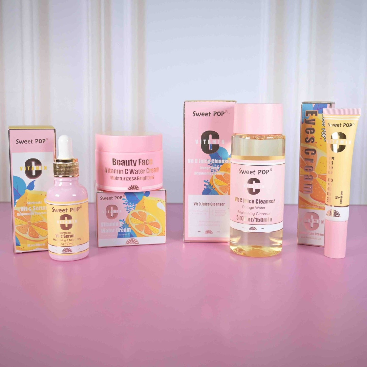 Combo Facial Glow Radiante Vitamina C Antioxidante Sweet Pop