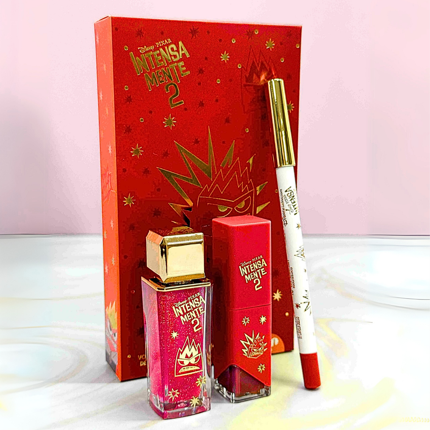 Kit Brillo Labial Delineador de Labios Furia de Intensamente 2 Trendy ❤️🔥