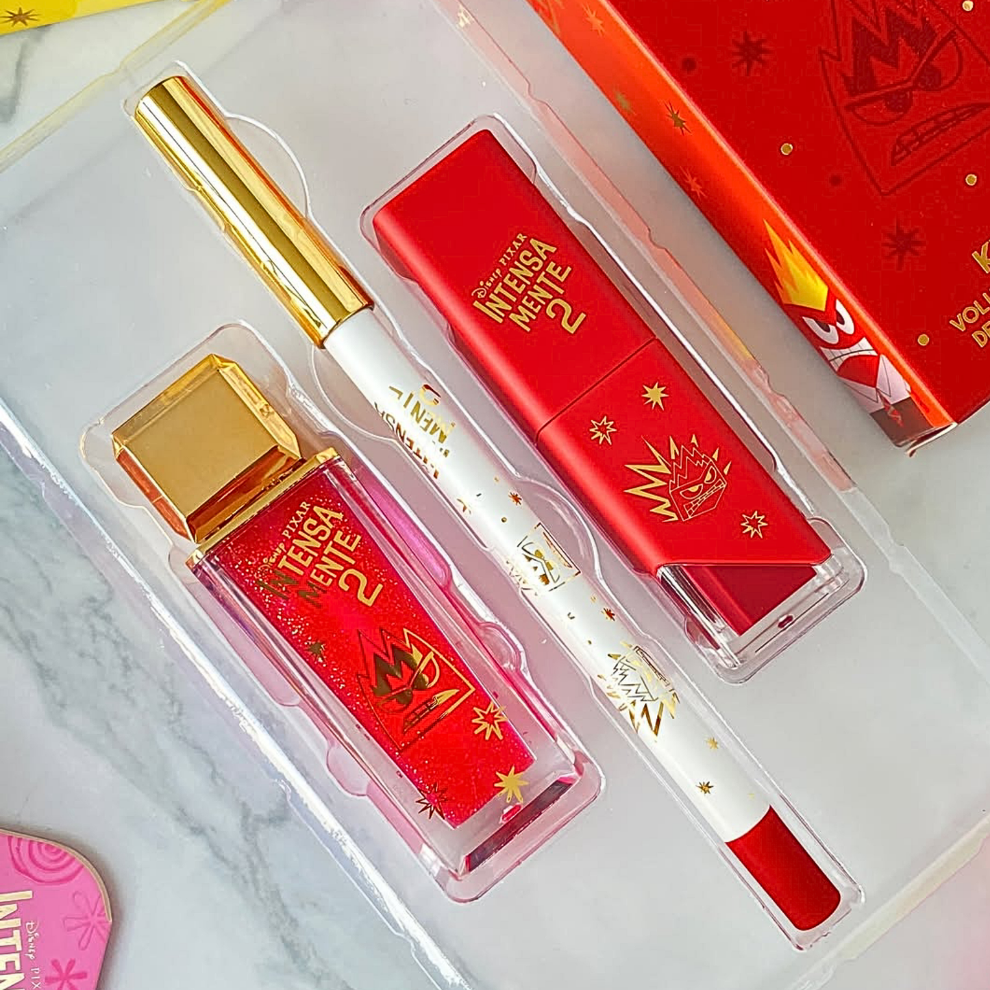 Kit Brillo Labial Delineador de Labios Furia de Intensamente 2 Trendy ❤️🔥