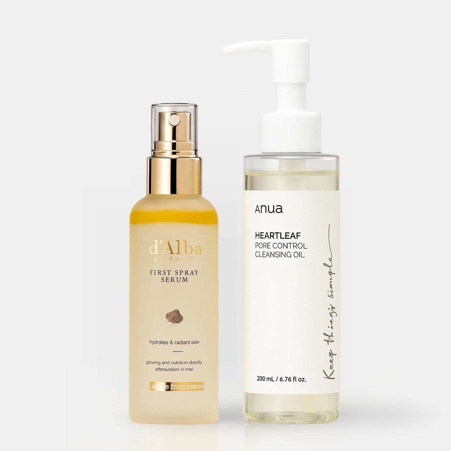 Combo Duo Dalba Anua - Spray Facial y Aceite Limpiador