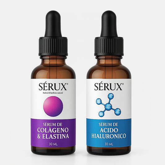 Kit Facial Sérums Hialuronico Colageno Serux