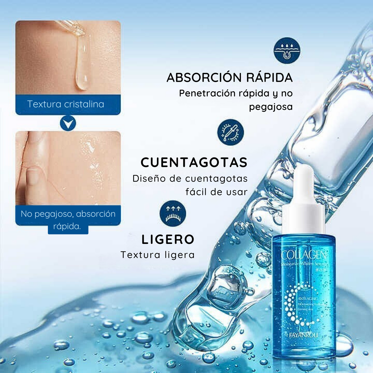 Sérum Facial de Colágeno Hidratante y Antiarrugas 🌀