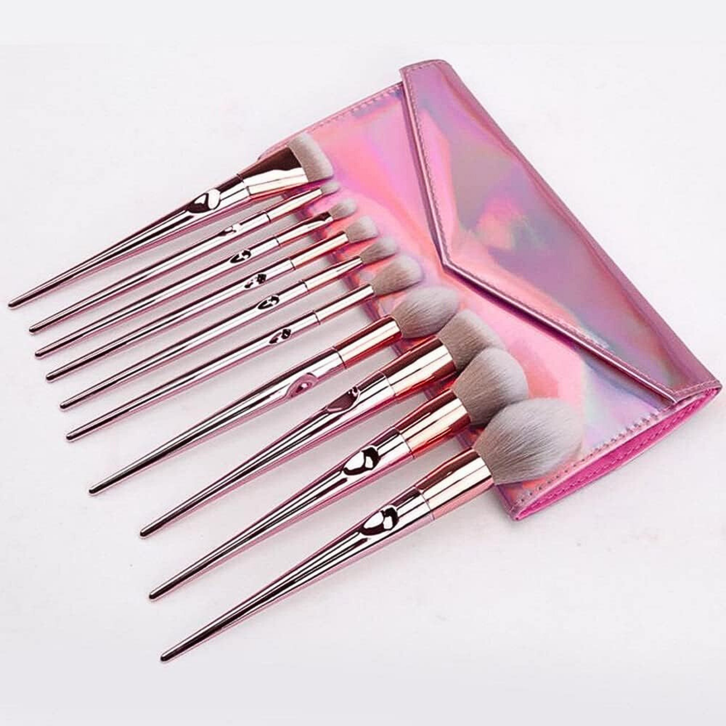 Set de 10 Brochas de Maquillaje