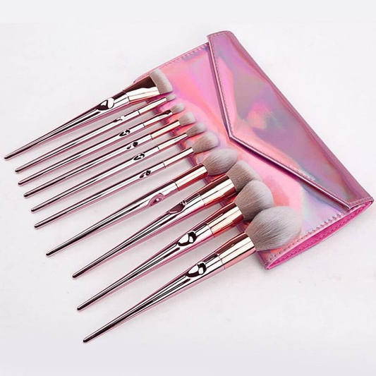 Set de 10 Brochas de Maquillaje