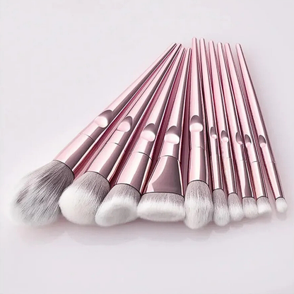 Set de 10 Brochas de Maquillaje