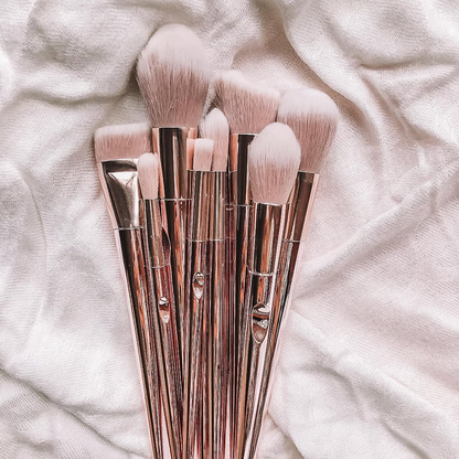 Set de 10 Brochas de Maquillaje