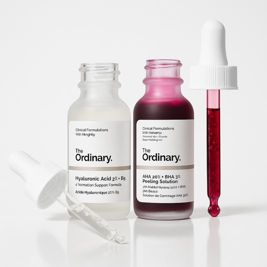 Duo The Ordinary Peeling + Hialurónico Exfoliante e Hidratante