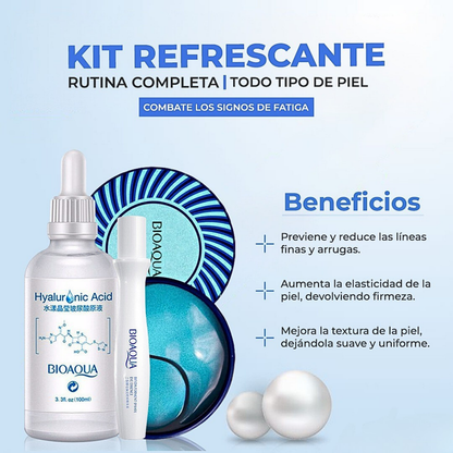 Kit refrescante de Bioaqua Ácido Hialurónico y Colágeno