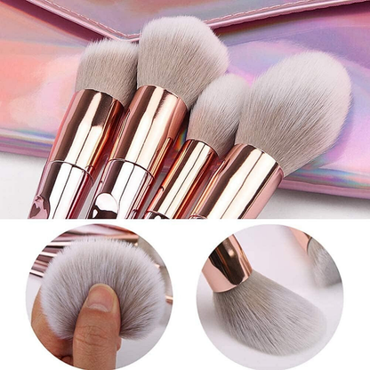 Set de 10 Brochas de Maquillaje