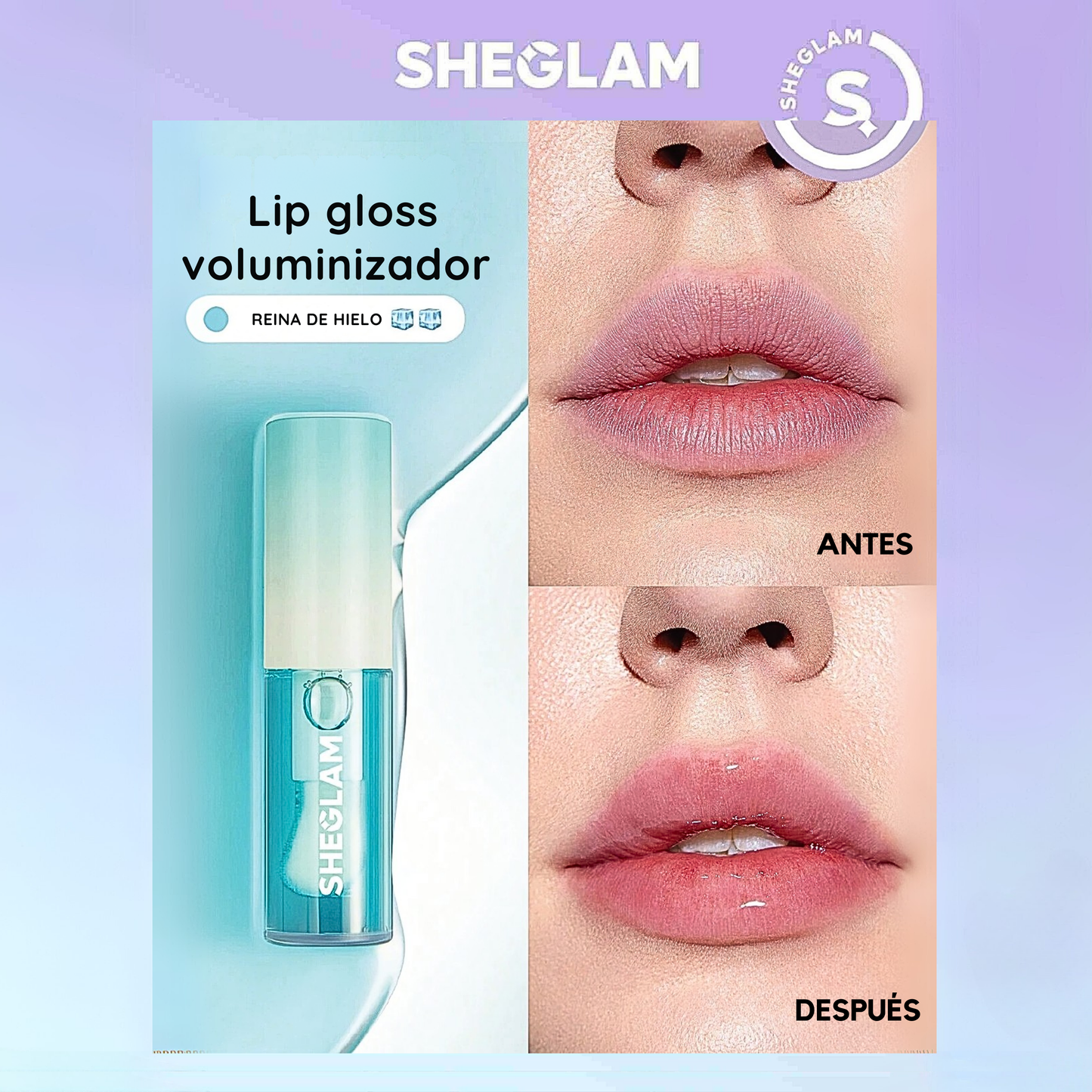 Combo Lip Gloss Voluminizador Sheglam × 3