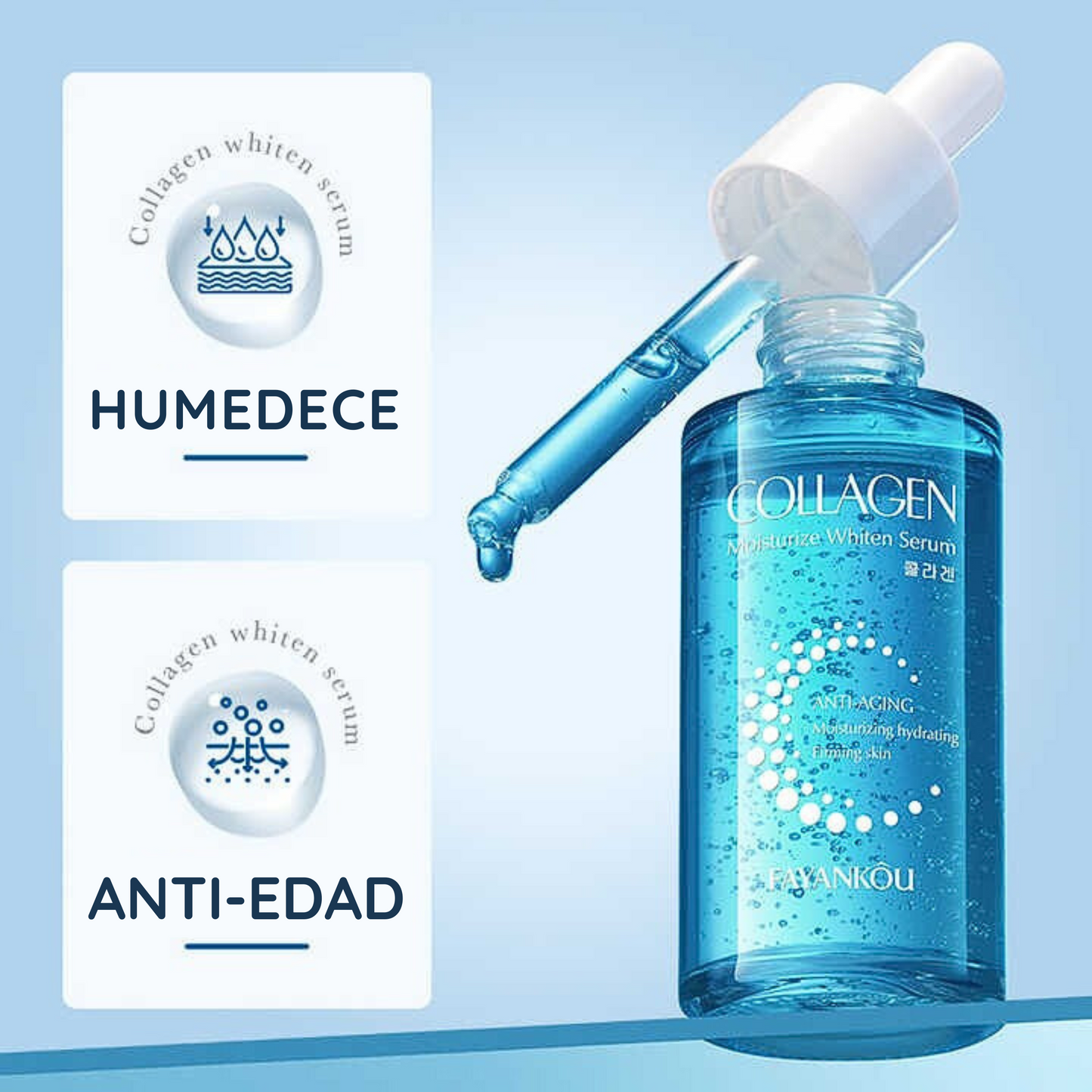 Sérum Facial de Colágeno Hidratante y Antiarrugas 🌀