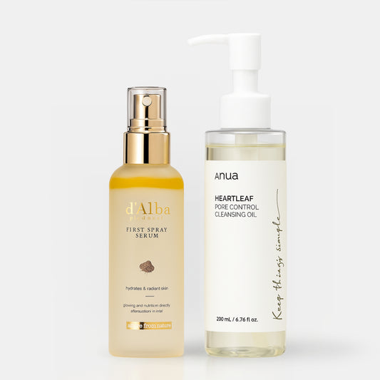 Combo Duo Dalba Anua - Spray Facial y Aceite Limpiador